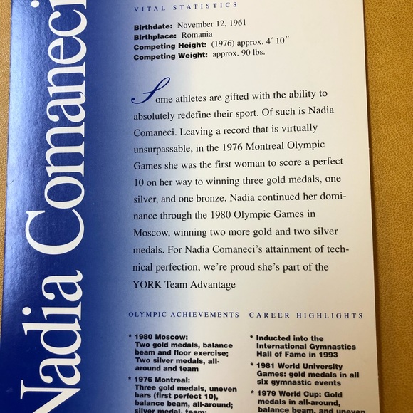 Nadia Comaneci autograph - Picture 2 of 2